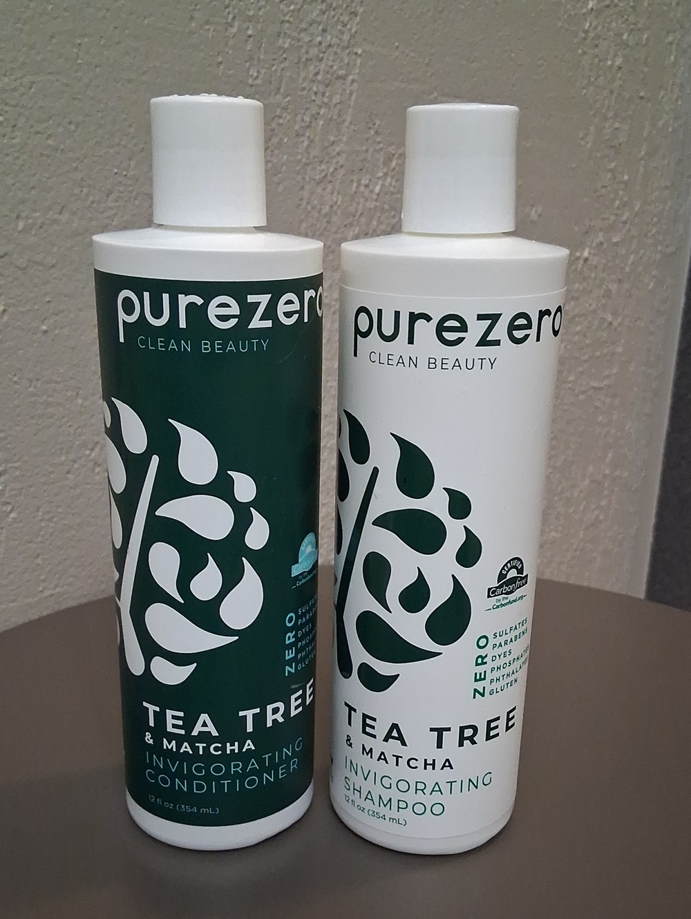 PureZero Tea Tree & Matcha Invigorating Shampoo and Conditioner